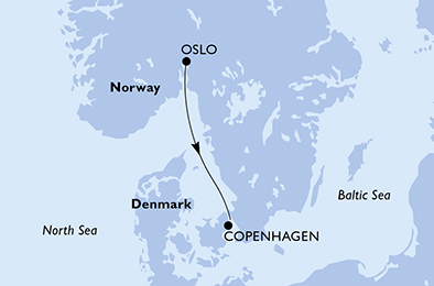 Mappa itinerario Nord Europa