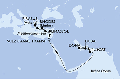 Mappa itinerario Portogallo, Spagna & Canarie