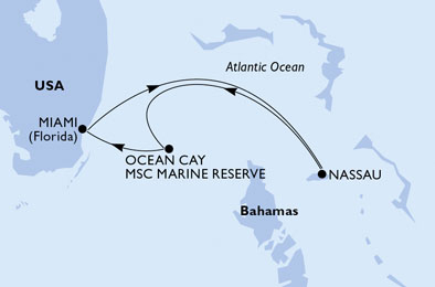 Mappa itinerario Caraibi & Antille