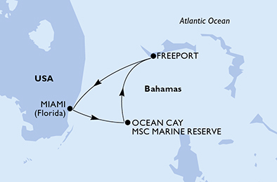 Mappa itinerario Caraibi & Antille