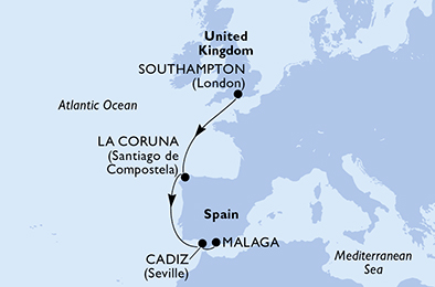 Mappa itinerario Nord Europa