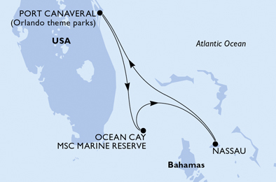 Mappa itinerario Caraibi & Antille