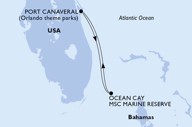 Mappa itinerario Caraibi & Antille