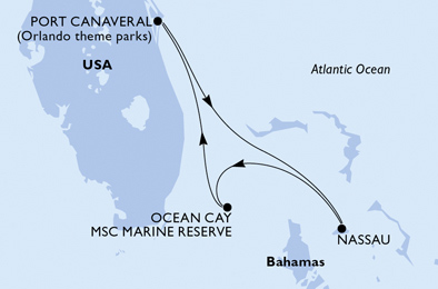 Mappa itinerario Caraibi & Antille