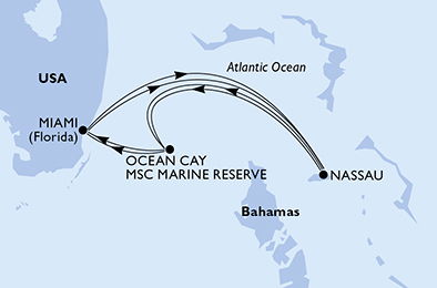 Mappa itinerario Caraibi & Antille